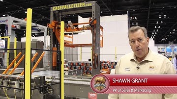 The PriorityPal Low Level Case Palletizer debuts at Pack Expo 2014