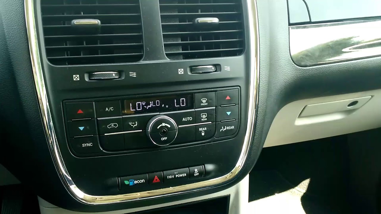 Rear air conditioning turns on by itself, Dodge Caravan - YouTube