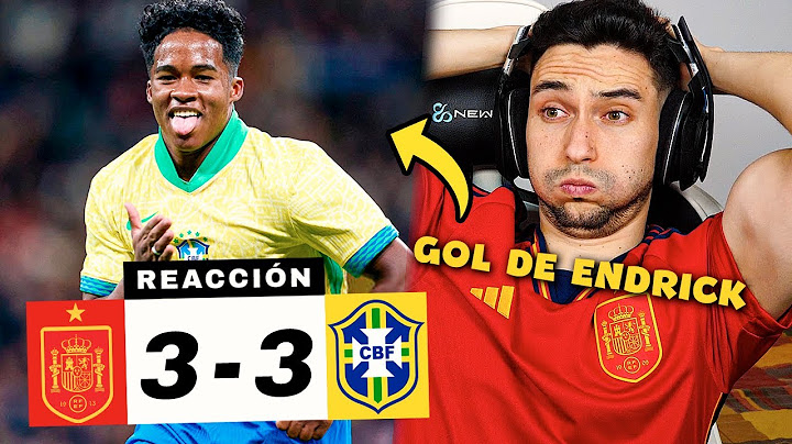 REACCIONES DE UN HINCHA al España vs Brasil 3-3 *PARTIDAZO*