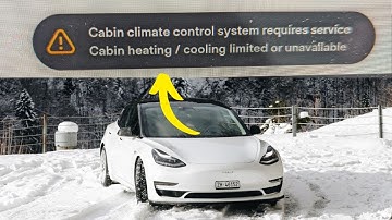 “Cabin climate control system requires service” in Tesla Model 3 or Y