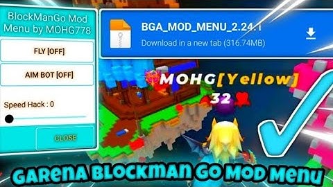 Update!! Blockman Go Mod Menu 2.25.3|Unlimited Gcube, Fly Hack, Speed Run & More 100% Work.