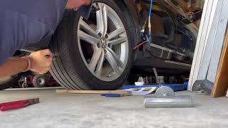 How to fix a flat tire! Removing a nail and installing a tire plug!