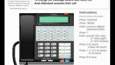 Voicemail Auto Attendant Greetings - Business Phone System