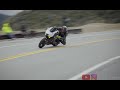 Fast yamaha r6 taking laps on a california canyon road