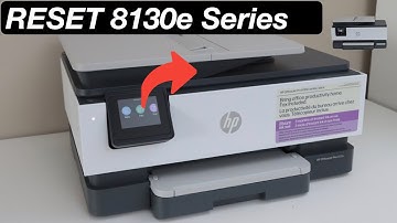 HP OfficeJet Pro 8130e Series Reset Printer To Factory Defaults !!