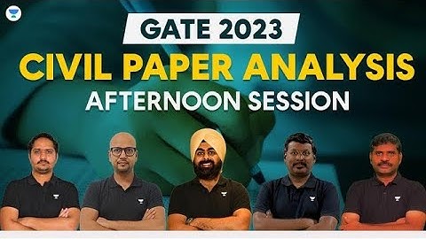 GATE 2023 CIVIL PAPER ANALYSIS AFTERNOON SESSION - II #gate2023 #gate2024 #unacademy