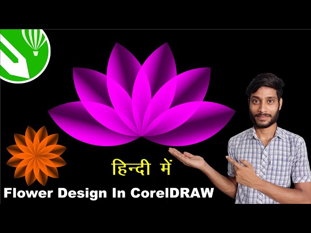 Coreldraw Tutorial - How To Flower Design Ideas in Coreldraw | Coreldraw x7 class=