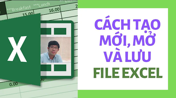 [01] Tạo mới, mở và lưu tập tin Excel - Create, Open and Save Excel file