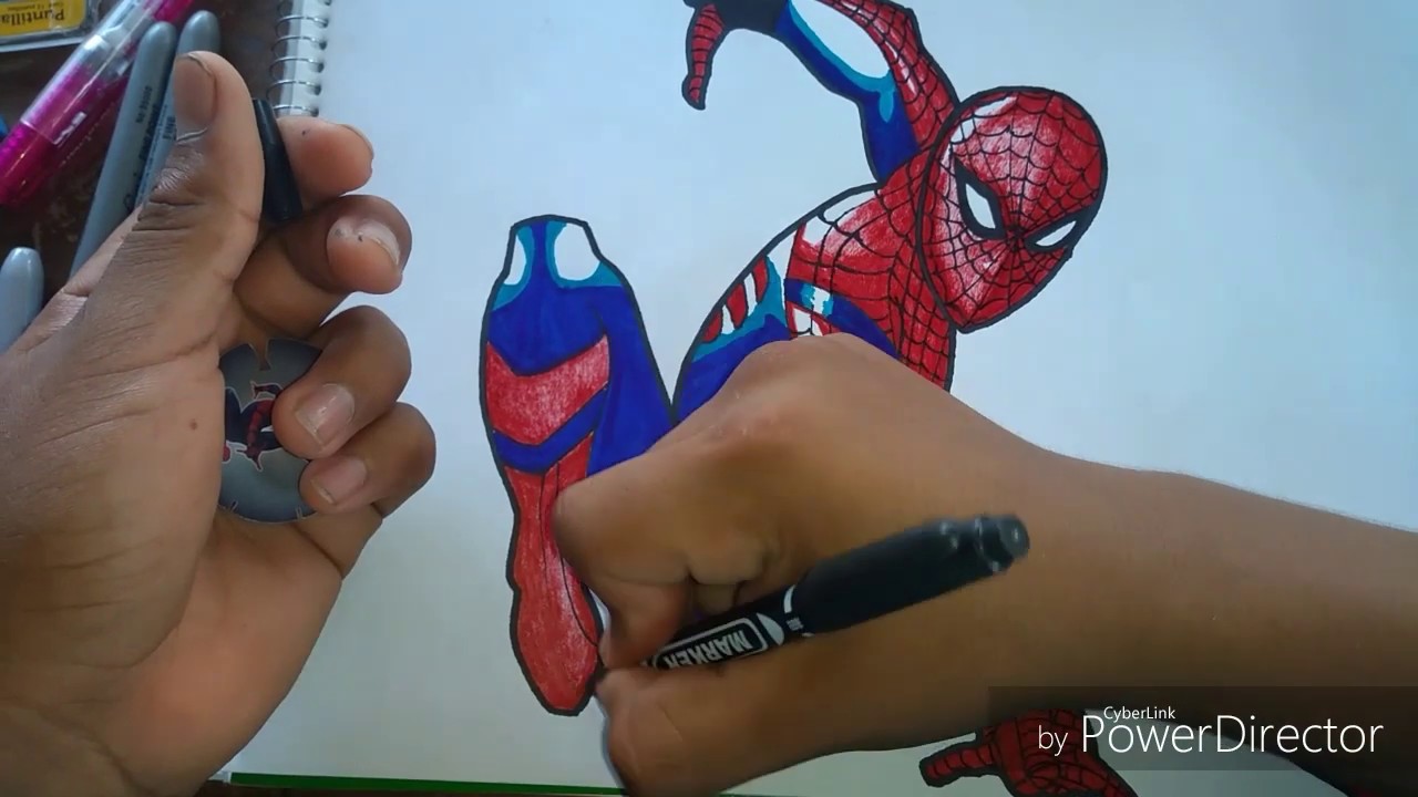 Como dibujar a Spiderman lejos de casa pasó a paso - YouTube