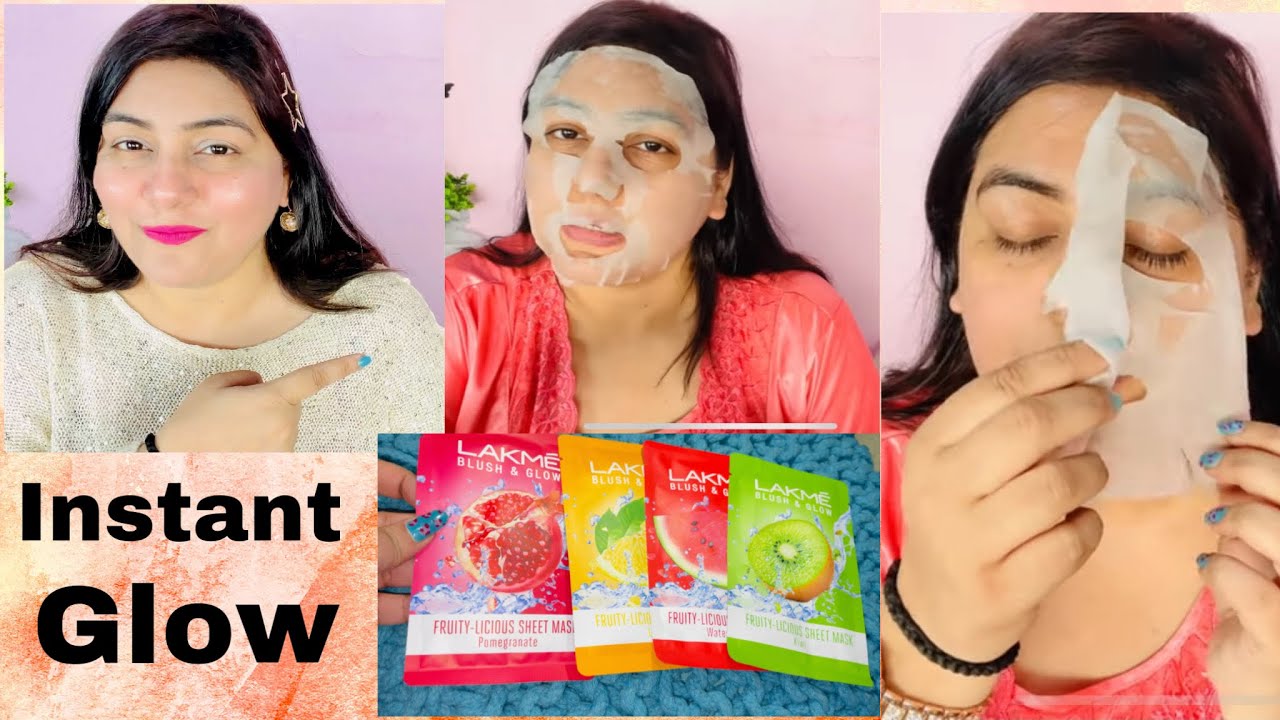 Demo, Review & Tips Lakme Blush & Glow Sheet Masks JSuper Kaur