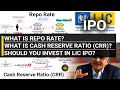 Repo Rate & Cash Reserve Ratio CRR Explained | Investing in LIC IPO? | Monetary Policy, Economics