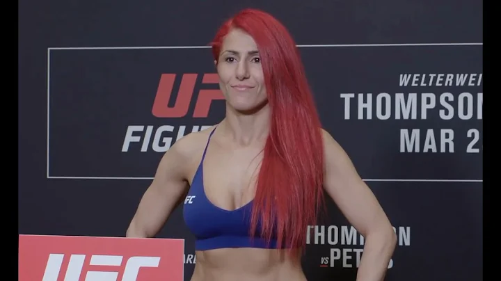 Randa Markos and Angela Hill - Official Weigh-ins ...