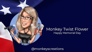 How to Make a Monkey Twist Flower Wreath | Beginner Friendly 