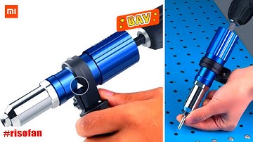 Electric Rivet Gun 2.4mm-4.8mm. nut gun drill adapter. Cordless riveting tool Insert Nut Pull.
