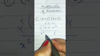 Multiplication of binomials #ytshorts #maths #mathsshorttricks #multiplicationshorttricks #viral