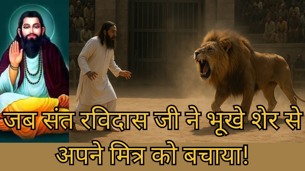 Jab Guru Ravidas Ji Ne Bhookhe Sher Se Apne Mitr Ko Bachaya | Sikandar Lodi or Sant Ravidas katha