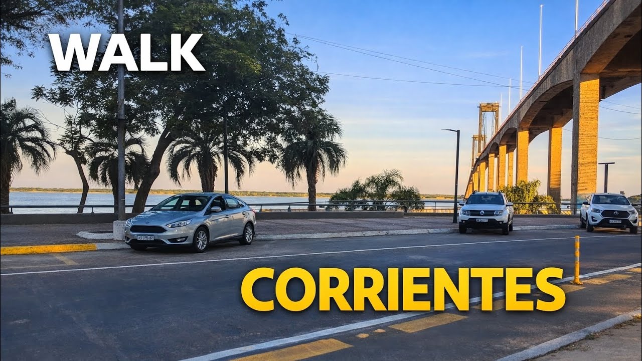 Corrientes Argentina Walking Tour 🇦🇷 | Walk to the Riverside Beach