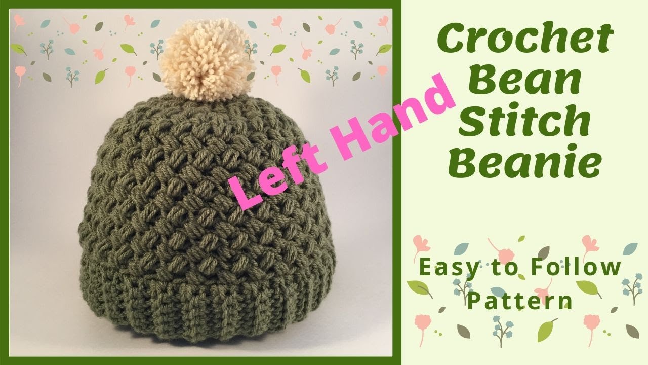 Crochet Bean Stitch Left Hand - YouTube