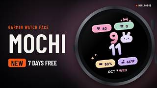 Mochi: watch face for Garmin | Dialforge screenshot 2