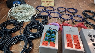 ổ cắm mỹ 6 lỗ 8 lỗ nâng cấp lõi lọc , dây av , dây usb , dây nguồn , dây loa bạc dẹt , bạc đức