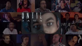 Reaction Mashup to Matt's Jumpscare Through the Binoculars in Until Dawn