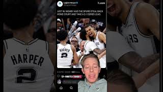 Spurs will lose this series #spurs #wolves #nbaplayoffs #nbareactions #fyp