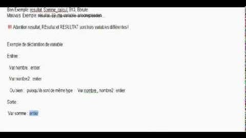 ofppt algorithme darija part 2 les variables et les constantes