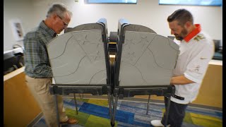 County Elected Officials Test out Mock Polling Site Ahead of November Election
