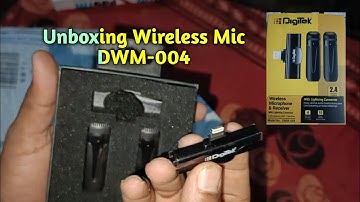 Unboxing Wireless Mic DWM-004।।Best Wireless Mic।।