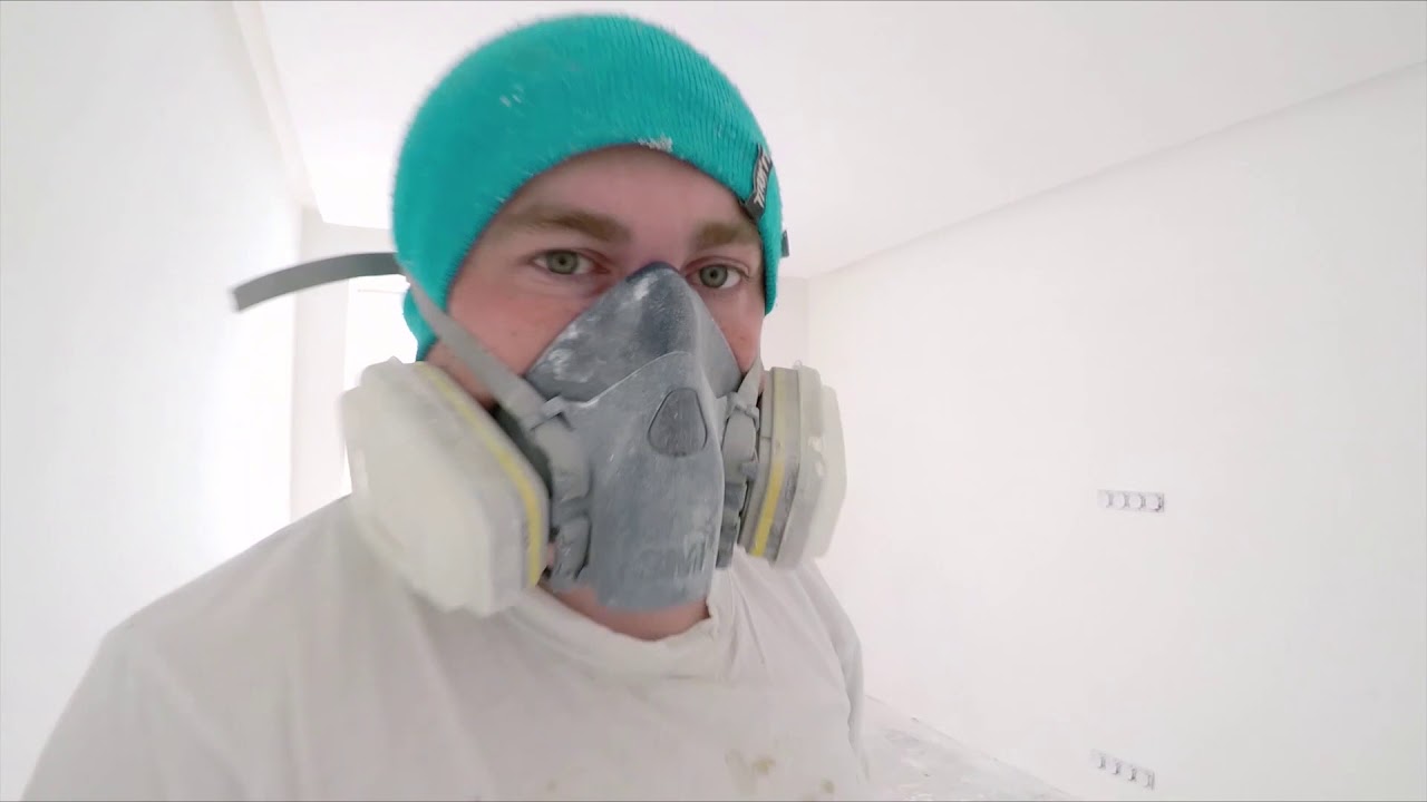 Покраска квартиры краской Crown. Безвоздушное распыление краски.