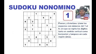 1) Cómo resolver un SUDOKU NONOMINO de - YouTube