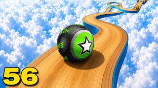 Going ball 🏀 game play level 56 hard 💪 level solve #speedrun 