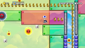 full automatic elevator level by unäD 🍄 Super Mario Maker 2 #akh