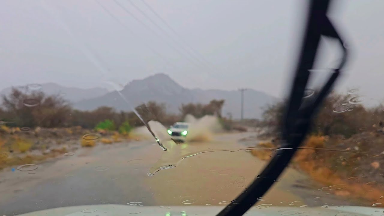 أمطار غزيرة نمرة العرضية الشمالية الخميس 26 أكتوبر٢٠٢٣ ١١ ربيع ثاني