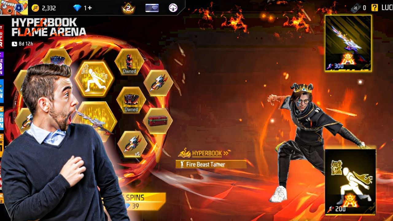 FREE FIRE INDONESIA NEW EVENT | HYPERBOOK FLAME ARENA | 1 SPIN 9 💎 | 5 SPINS 39 💎 | REYOX FF 