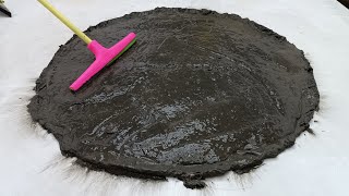 The unique role of a dirty round rug under a large amount of relaxing  ASMR  satisfying  carpet mud by Miracle Rug Cleaning 14,191 views 3 weeks ago 16 minutes