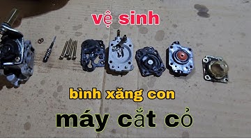 hướng dẩn VỆ SINH bình xăng con máy cắt cỏ tại nhà không tốn 1 xu