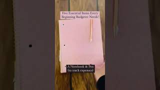 Beginning Budgeters Do This! | 5 Items You Need to Get Started #budgeting #savingmoney