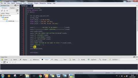 C++ Tutorial : How to Create a Simple Market program in C++ using CodeLite