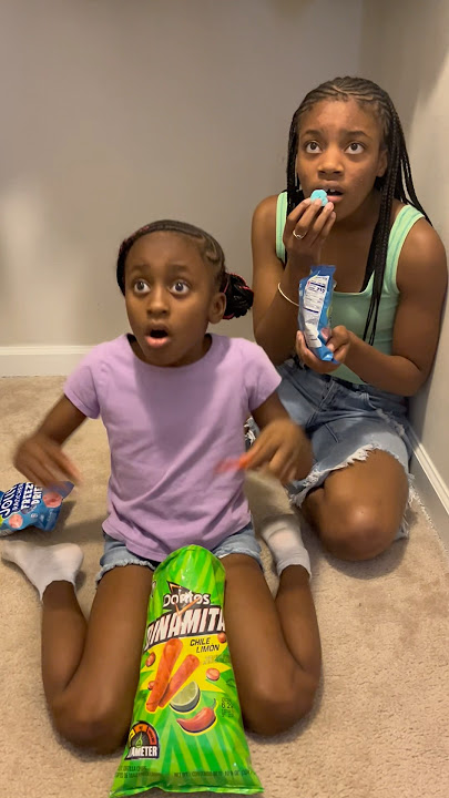 KAYLA AND LEAH GOT CAUGHT EATING SNACKS AND THIS HAPPENS 😱 #shorts