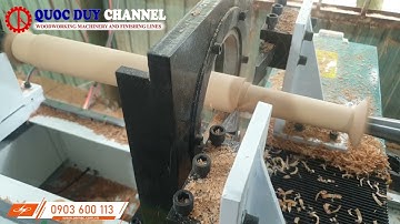 Máy Tiện Gỗ Cnc Tự Động 1 Trục Tiện Song Cầu Thang | Máy Tiện Gỗ | Quốc Duy