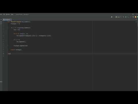 Pascal's Triangle using Python Code