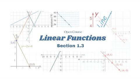 Section 1.3 - Linear Functions