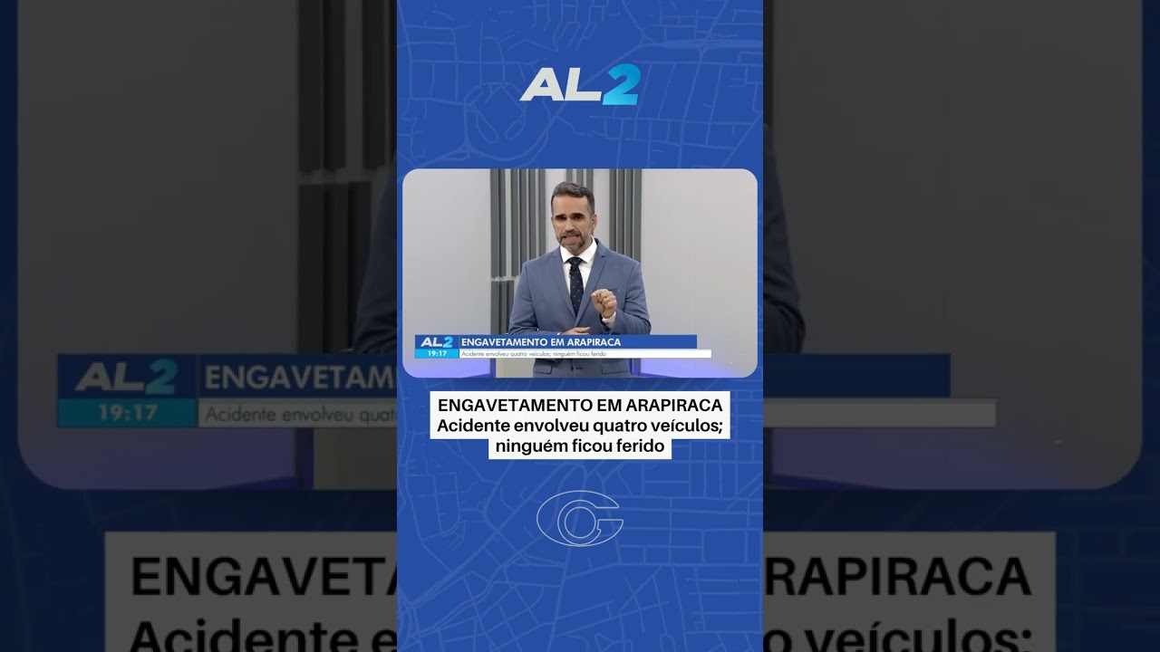 Engavetamento com quatro veículos trava trânsito em Arapiraca
