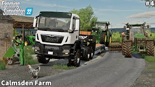 New John Deere Tractor, Feeding Cows \& Chikens, Silage From Grass│Calmsden│FS 22│Timelapse#4