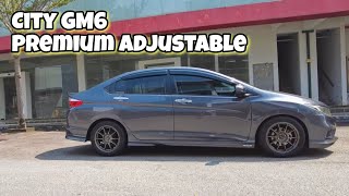 Honda City GM6 setup Adjustable Premium Hi Low Soft Hard With Bodyshift Monotube screenshot 1