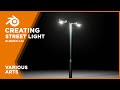 Creating Street light in blender 2.82