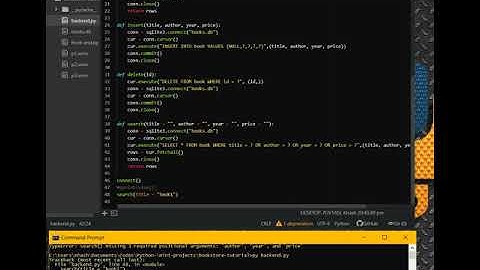 Bookstore manager with Tkinter and Sqlite. Part 4.