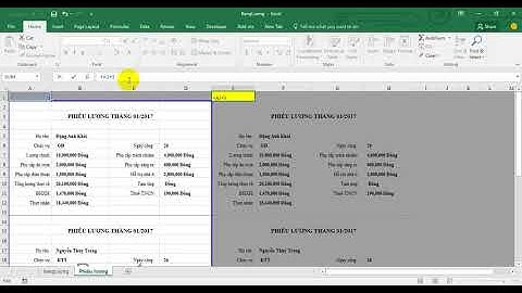 Tạo phiếu lương từ bảng lương excel