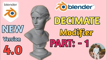 Decimate Modifier Part 1 Beginner | Blender Hindi Animation Tutorial Hindi (blender 4.0)
